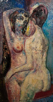 Lot 174 - Will Sohl (1906-1969), female nudes, oil on...