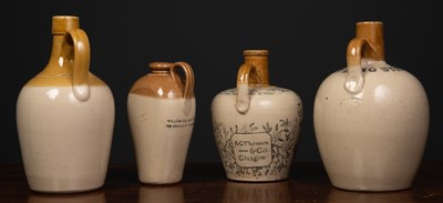 Lot 12 - A Victorian stoneware whiskey jar by H Kennedy...