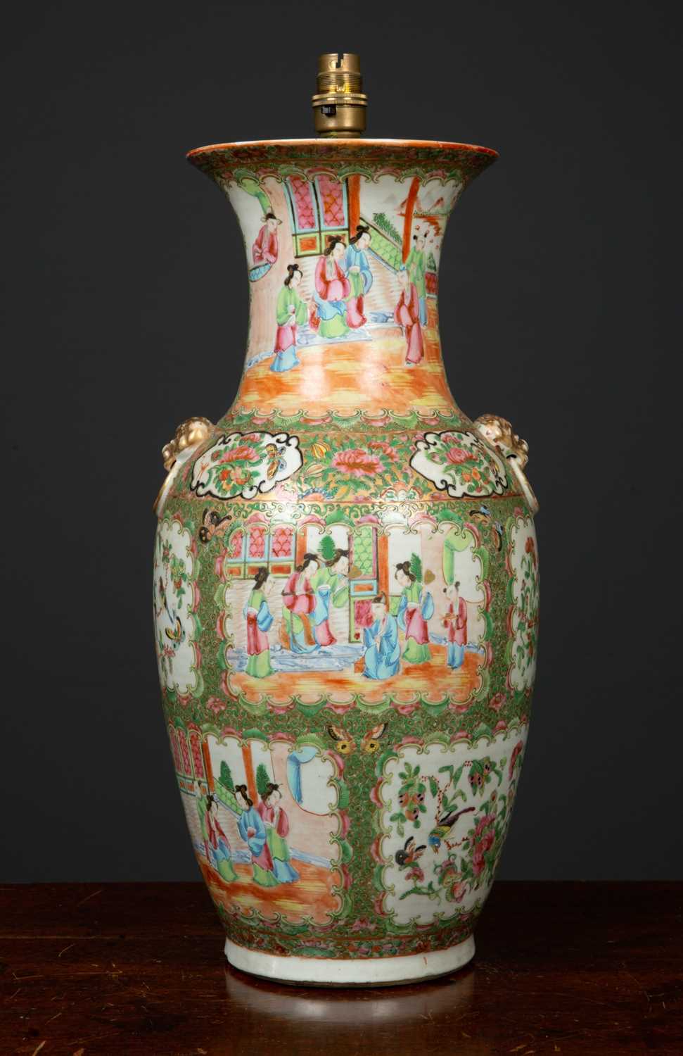 Lot 19 - A decorative table lamp constructed from a...