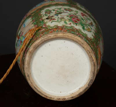 Lot 19 - A decorative table lamp constructed from a...