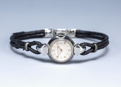 Lot 214 - Lady's wrist watch by Jaeger-LeCoultre in...