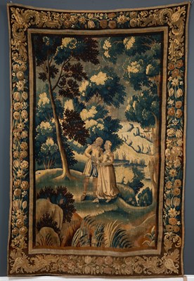 Lot 98 - A continental 18th century tapestry depicting...