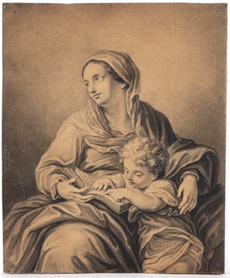 Lot 356 - Bernard Lens (18th century) Mother and child,...