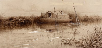 Lot 360 - Charles Harmony Harrison (1842-1902) Houseboat...