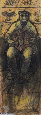 Lot 58 - Robert Taverner (1920-2004) The blind beggar,...