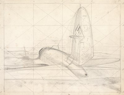 Lot 347 - Circle of Paul Nash (1889-1946) Study of an...