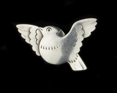 Lot 721 - Arno Malinowski for Georg Jensen Bird brooch...