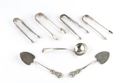 Lot 746 - A pair of Victorian silver pastry servers, the...