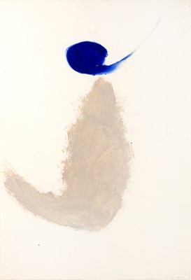 Lot 282 - Trevor Bell (1930-2017) Rising blue form, 1964...