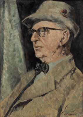 Lot 370 - Moya Cozens (1920-1970) Portrait of Bernard...