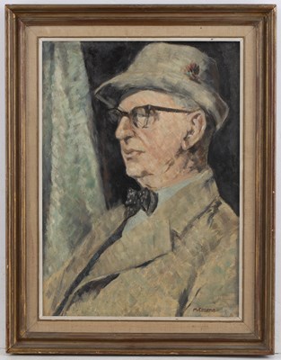 Lot 370 - Moya Cozens (1920-1970) Portrait of Bernard...