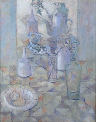 Lot 440 - June Miles (b.1924) Still life, 1988 signed...