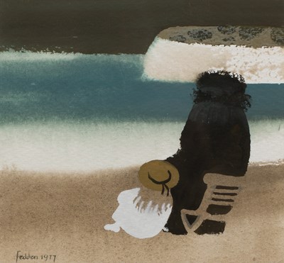 Lot 409 - Mary Fedden (1915-2012) Watching the Waves,...