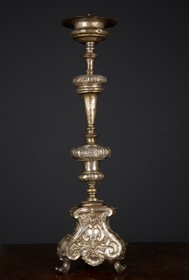 Lot 344 - An 18th century Italian white metal...