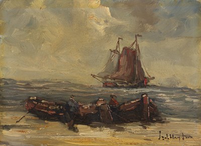 Lot 373 - Follower of Hendrik Willem Mesdag (1831-1915)...