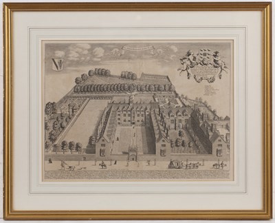 Lot 70 - David Loggan Sidney Sussex College, engraving,...