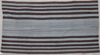 Lot 639 - A 20th century pale blue and brown ground...