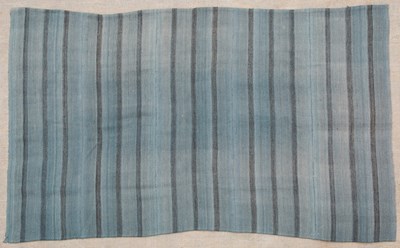 Lot 640 - A 20th century striped blue ground rug 280cm x...