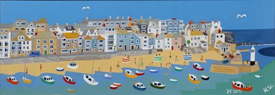 Lot 370 - Richard Lodey (b.1950) St. Ives signed with...