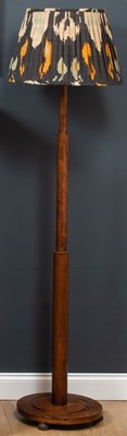 Lot 268 - An early 20th century oak art deco lamp...