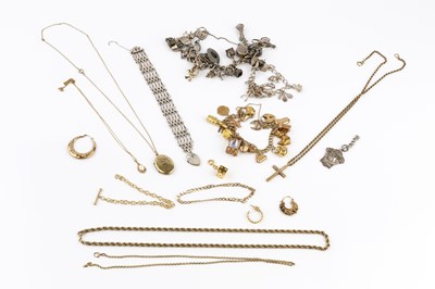 Lot 313 - A collection of jewellery, comprising a charm...