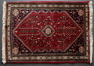 Lot 652 - A late 20th century Persian style Abadeh red...