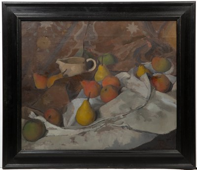 Lot 409 - Gordon Scott (1914-2016) still life of white...