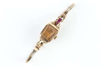 Lot 296 - A lady's gem set bracelet watch by Blancpain,...