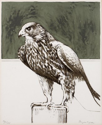 Lot 71 - Bryan Organ (b.1935) Hawk, lithograph, pencil...