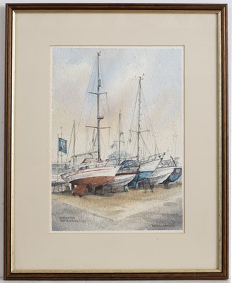 Lot 428 - Rachel Long (20th century) 'Lymington River',...