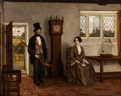 Lot 430 - George P Manley (fl 1848-1859) Returning Home,...