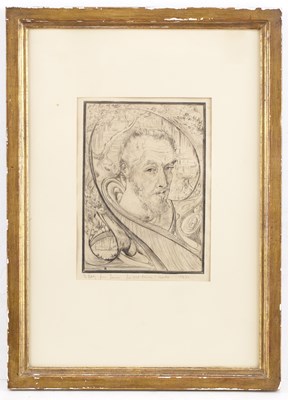 Lot 77 - Tomas Harris (1908-1964) Self portrait,...