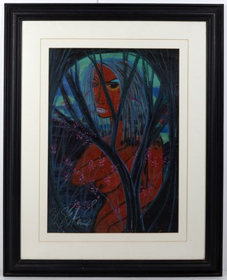 Lot 411 - Charles Sekano (b.1943) Cleopatra signed...