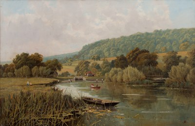 Lot 441 - 19th century English school 'Hambledon Lock,...