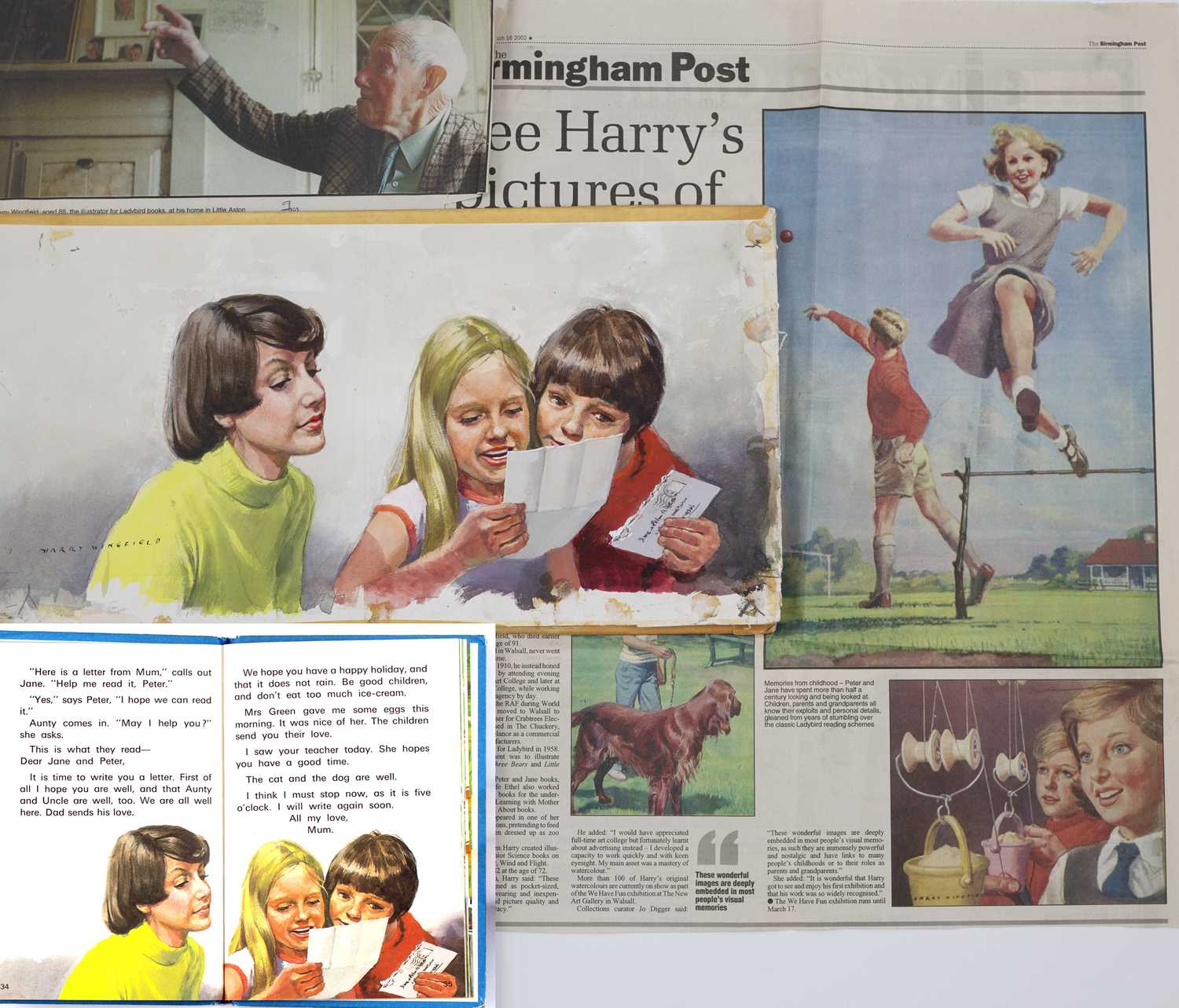 Lot 433 - Harry Wingfield (1910-2002) Peter, Jane and...