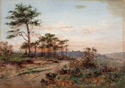 Lot 434 - Laurence Warden (1879-1953) A country road...