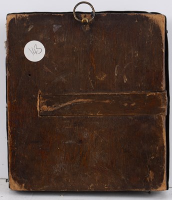 Lot 447 - An antique Russian icon painted with The...