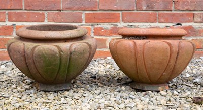 Lot 516 - A pair of Compton pottery 'Leix' terracotta...