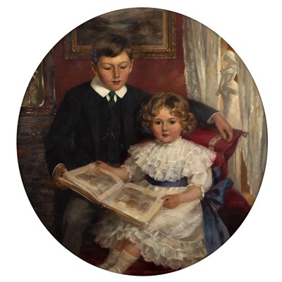 Lot 444 - Arthur Percy Dixon (act.1884-1916) Portrait of...