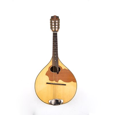 Lot 121 - An East German mandolin, the back with...