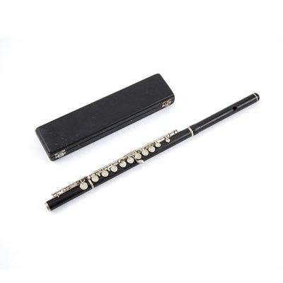 Lot 96 - A Couesnon et Cie flute, cased