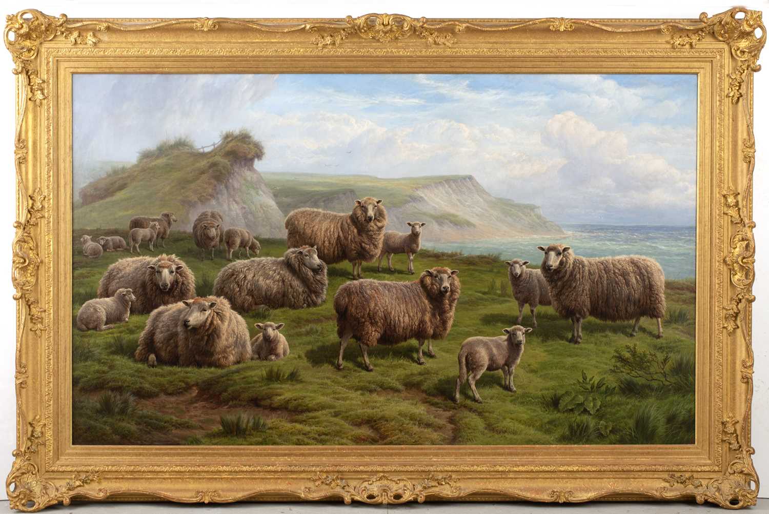 Lot 459 - Charles Sheep Jones (1836-1892) A flock of...