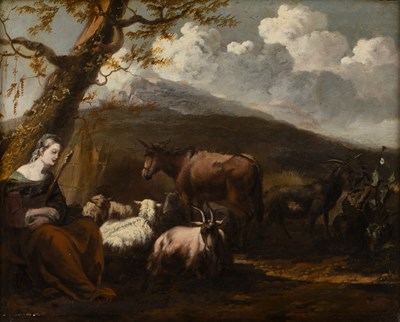 Lot 461 - Attributed to Karel du Jardin (c.1626-1678) A...