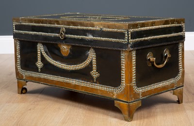 Lot 83 - An early 19th century studded brass and...