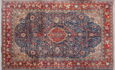 Lot 668 - A Middle Eastern Karajeh woollen rug with...