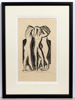 Lot 31 - Leon Underwood (1890-1975) Boys Bathing, 1925...