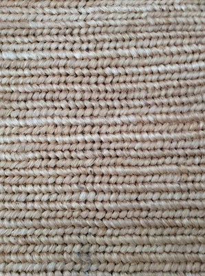 Lot 284 - A large contemporary woven jute rug, 232cm...