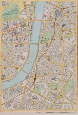 Lot 108 - A map of the London suburb of Hammersmith...