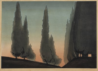 Lot 61 - Yoshijiro Urushibara (1888-1953) Dawn signed...