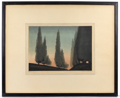 Lot 61 - Yoshijiro Urushibara (1888-1953) Dawn signed...
